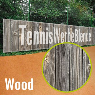 Tennisblende Holz-Design
